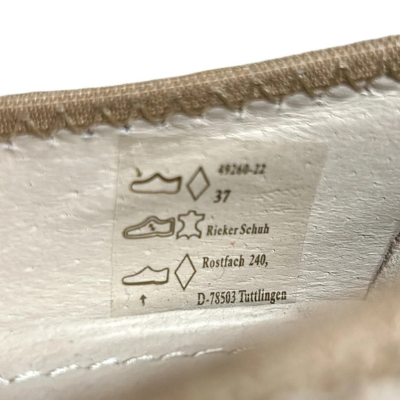 Rieker shoe,woman leather,chunky heel 49260-22 size 6 NEW! Reg 140$ - Picture 10 of 14